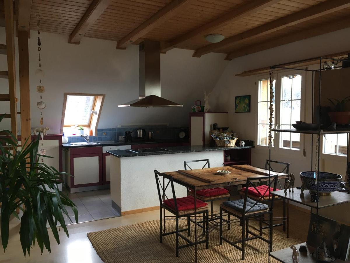 3,5 Zimmerferienwohnung Schwalbenaescht Rueeggisberg 외부 사진