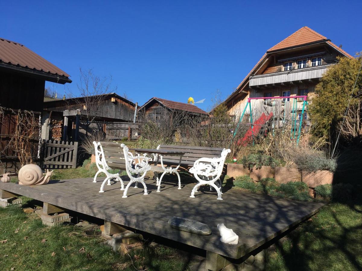 3,5 Zimmerferienwohnung Schwalbenaescht Rueeggisberg 외부 사진